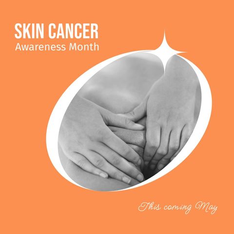 Skin Cancer Awareness Campaign Promotion in Orange Theme