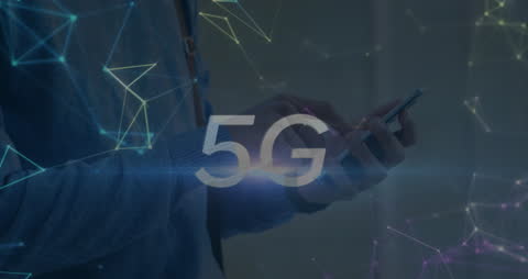 5G Technology with Smartphone User and Digital Connections