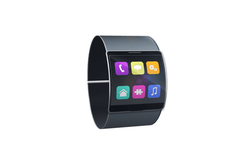 Transparent Shiny Black Smartwatch with Colorful App Icons - Download Free Stock Videos Pikwizard.com