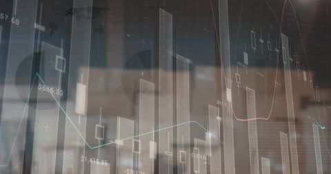 Financial Data Processing Over Industrial Warehouse Concept - Download Free Stock Images Pikwizard.com