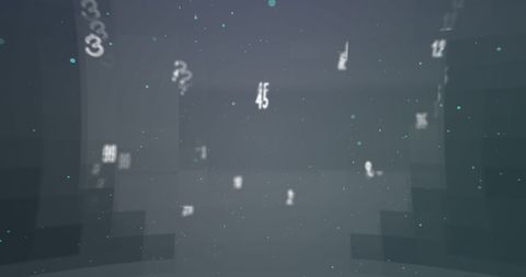 Floating Numbers and Letters on Dynamic Grey Background - Download Free Stock Images Pikwizard.com