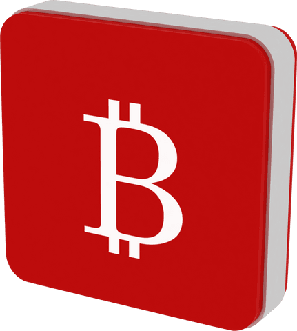 3d red icon bitcoin symbol on transparent background - Download Free Stock Videos Pikwizard.com