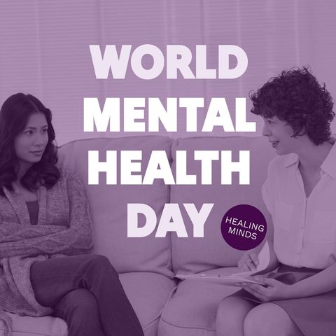 world mental health day with diverse women in therapy session - Download Free Stock Templates Pikwizard.com