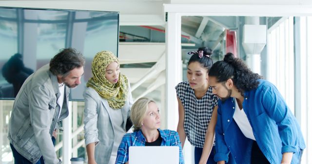 Diverse Team Brainstorming Over Project In Modern Office Space - Download Free Stock Images Pikwizard.com