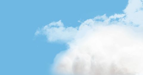 Fluffy Clouds on Clear Blue Sky, Calm and Sunny Atmosphere - Download Free Stock Images Pikwizard.com
