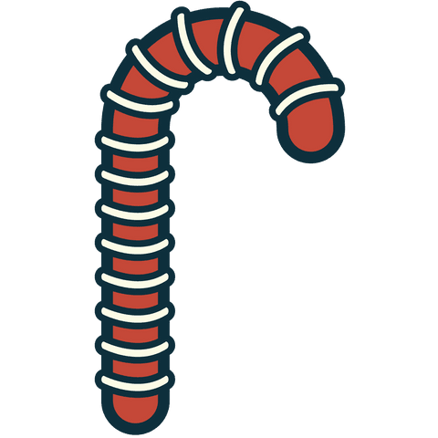 red and white candy cane illustration transparent background - Download Free Stock Videos Pikwizard.com