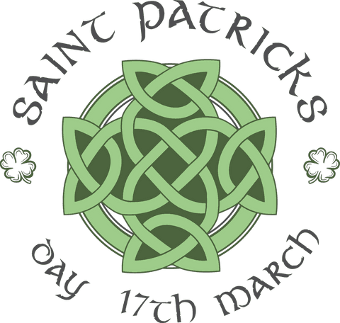 Saint Patrick's Day Decorative Text with Irish Knot Design on Transparent - Download Free Stock Videos Pikwizard.com