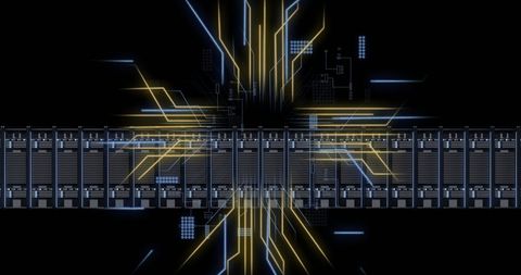 Digital Circuit Board with Neural Network and Global Connection - Download Free Stock Images Pikwizard.com