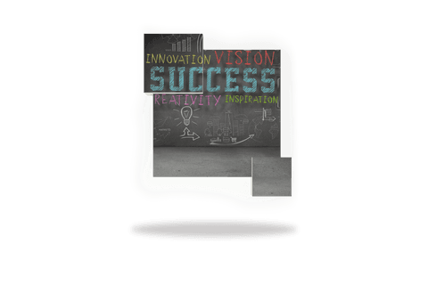 Transparent Screen with Success Plan Concepts in Chalk - Download Free Stock Videos Pikwizard.com