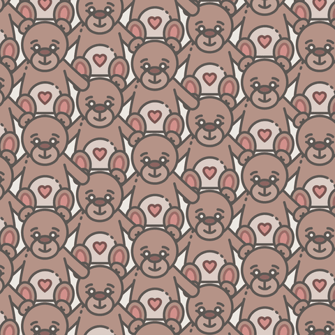 seamless teddy bear pattern on transparent background, toys design - Download Free Stock Videos Pikwizard.com