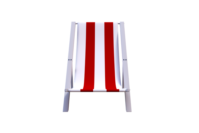 Red and White Sunbed Isolated on Transparent Background for Summer and Leisure Concepts - Download Free Stock Videos Pikwizard.com