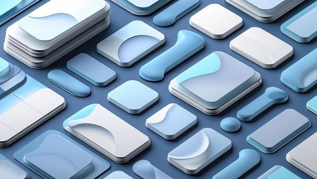 Abstract Geometric Shapes for Modern UI Designs