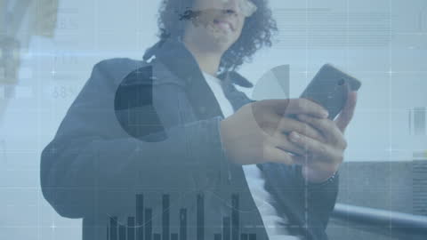 Urban Tech User Interacting with Data Visualization