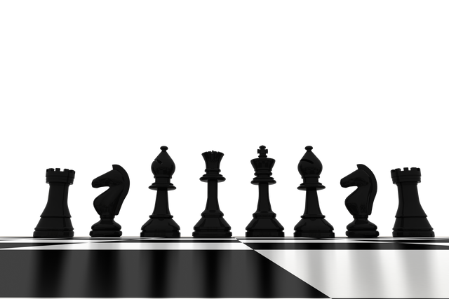 Black Chess Pieces in Transparent Background with Board - Download Free Stock Videos Pikwizard.com