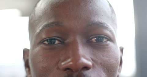 Close-Up Portrait of Contemplative Person with Calm Expression