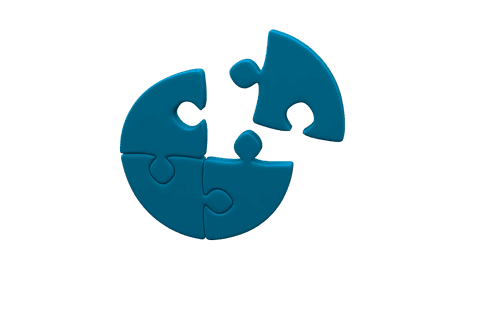 blue puzzle pieces on transparent background symbolizing unity - Download Free Stock Videos Pikwizard.com