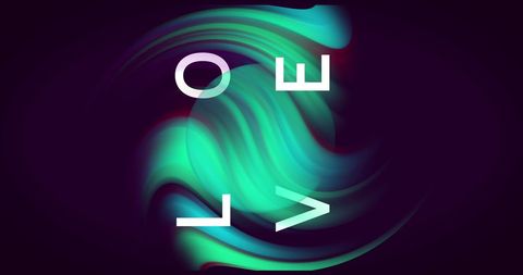 Glowing Abstract Love Typography with Vivid Light Trails