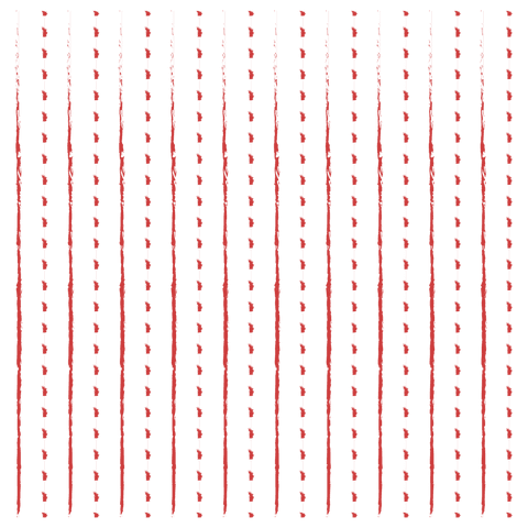 Red Abstract Linear Pattern on Transparent Background