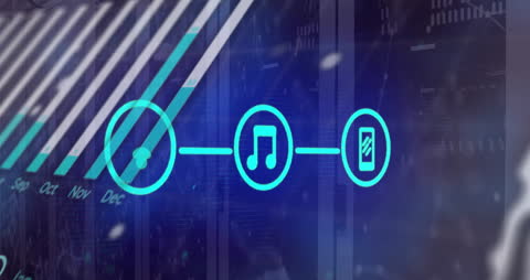 Media Connectivity in Digital Server Environment Animation