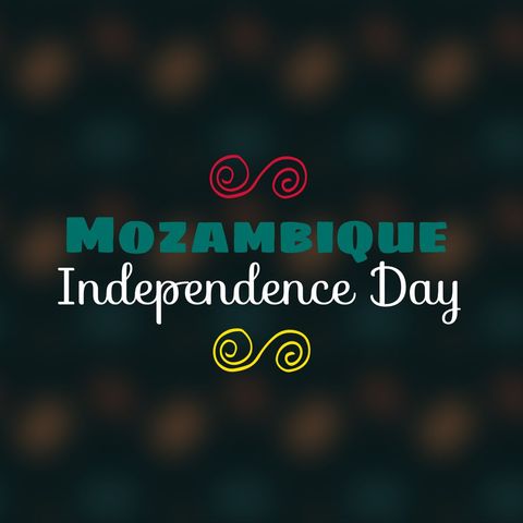 mozambique independence day celebration poster with decorative elements - Download Free Stock Templates Pikwizard.com