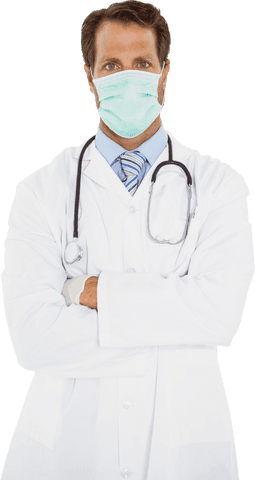 transparent portrait of male doctor wearing protective mask - Download Free Stock Videos Pikwizard.com