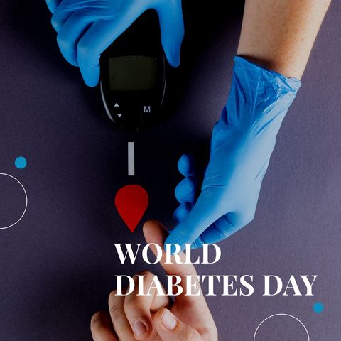 World Diabetes Day Blood Sugar Monitoring - Download Free Stock Templates Pikwizard.com