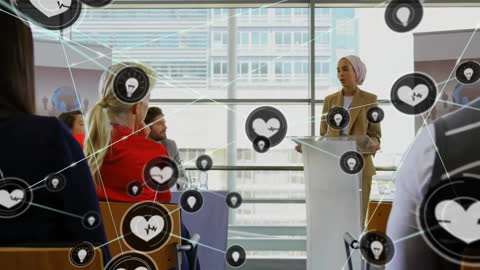 Networking and Connection in Diverse Business Presentation