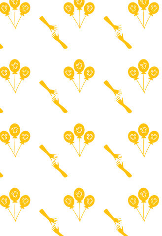 yellow hands and balloons seamless pattern on transparent background - Download Free Stock Videos Pikwizard.com