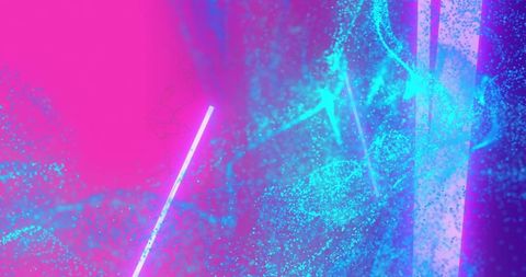 Abstract Neon Glowing Light Waves on Vivid Background - Download Free Stock Images Pikwizard.com