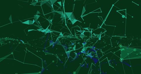 futuristic green digital network with abstract connections - Download Free Stock Images Pikwizard.com