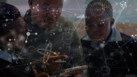 Father Explan Training Overlay of Science and Network Symbols