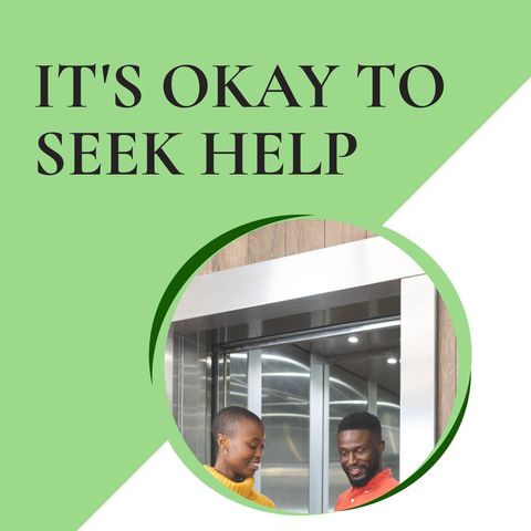 encouraging mental health message with smiling couple - Download Free Stock Templates Pikwizard.com