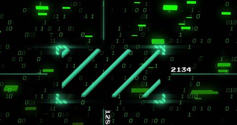 Futuristic Scanner Interface with Binary Code Overlays - Download Free Stock Images Pikwizard.com