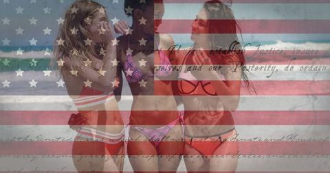 Celebrating Friendship and Liberty at the Beach