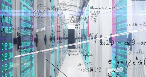 Innovative Data Processing in Modern Server Room - Download Free Stock Images Pikwizard.com