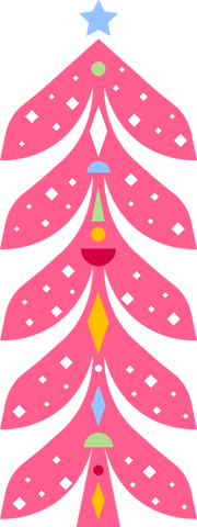 abstract pink christmas tree layered design with star - Download Free Stock Videos Pikwizard.com