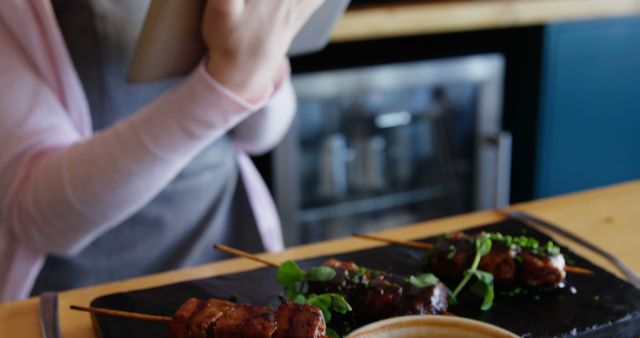 Person Taking Photo of Delicious Skewered Meat - Download Free Stock Images Pikwizard.com