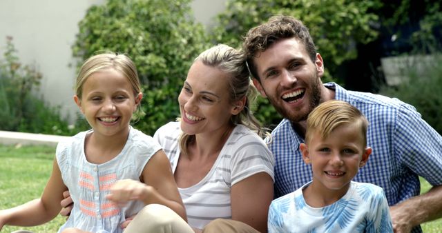 Happy Family Enjoying Time Together Outdoors - Download Free Stock Images Pikwizard.com