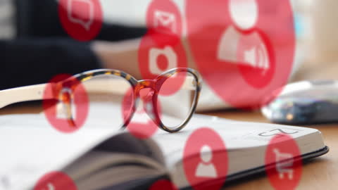 Technology Sahadowing Glasses and Book Animation
