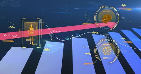 Futuristic Data Analysis with Technology Interface - Download Free Stock Images Pikwizard.com