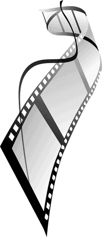 cinematic film strip silhouette on transparent background - Download Free Stock Videos Pikwizard.com