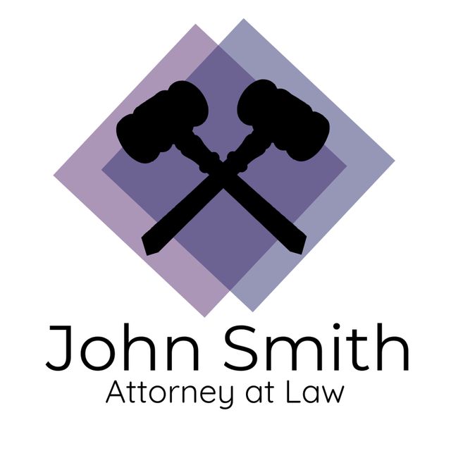 Legal Services Branding with Crossed Gavels Symbol - Download Free Stock Templates Pikwizard.com