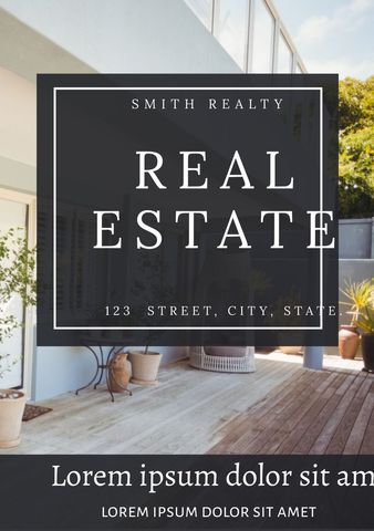 real estate advertisement modern home design template - Download Free Stock Templates Pikwizard.com