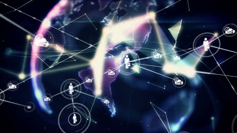 Global Network Animation with Financial Data Integration