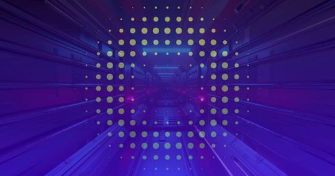 Colorful Digital Tunnel with Floating Dots - Download Free Stock Images Pikwizard.com