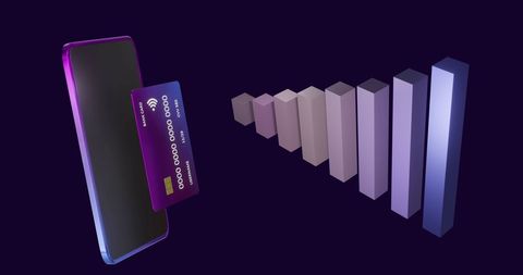 Smartphone and Credit Card Digital Contactless Payment - Download Free Stock Images Pikwizard.com