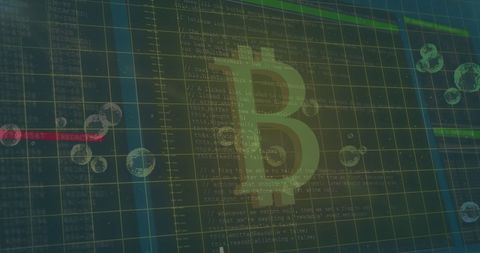 Bitcoin Symbol Highlighting Cryptocurrency Market Analysis - Download Free Stock Images Pikwizard.com