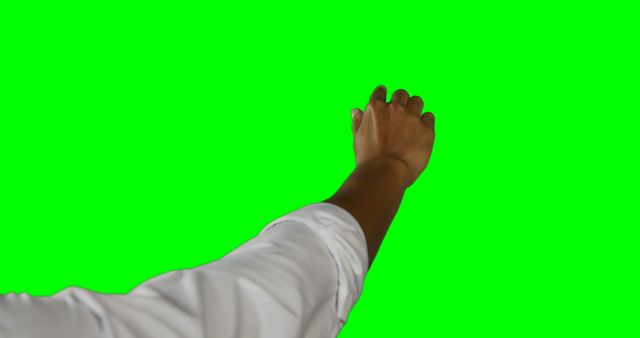 Human Hand Reaching Forward on Green Screen Background - Download Free Stock Images Pikwizard.com