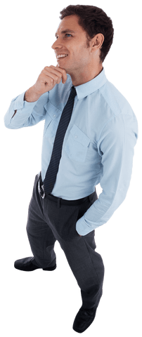 transparent thoughtful businessman contemplating in formal attire - Download Free Stock Videos Pikwizard.com