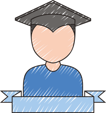 graduate student icon with transparent background - Download Free Stock Videos Pikwizard.com